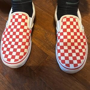 Vans- red & white checkered